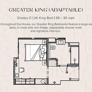 Kamer met Rolstoeltoegankelijkheid met een King Size Bed